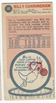 1969 Topps Basketball #40 Billy Cunningham - Philadelphia 76ers RC